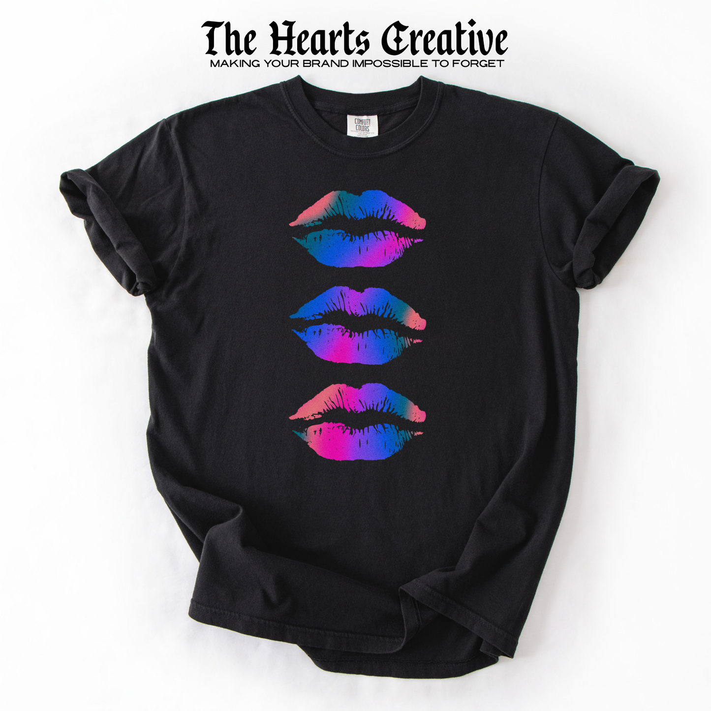 Colorful Lips – Shirt Design Download (Gradient Print)