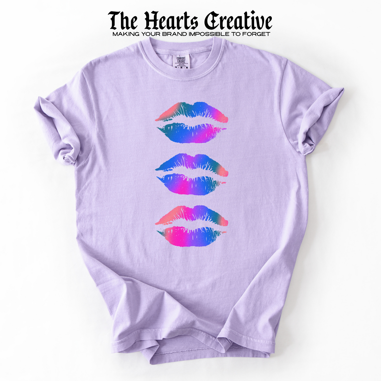 Colorful Lips – Shirt Design Download (Gradient Print)