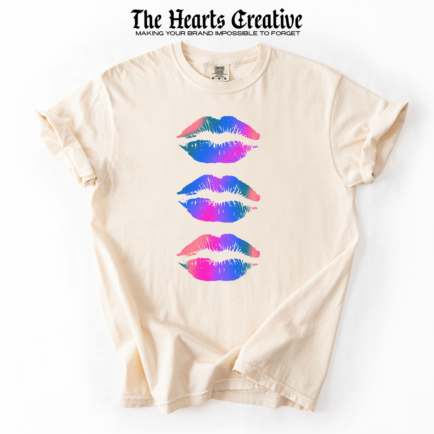 Colorful Lips – Shirt Design Download (Gradient Print)