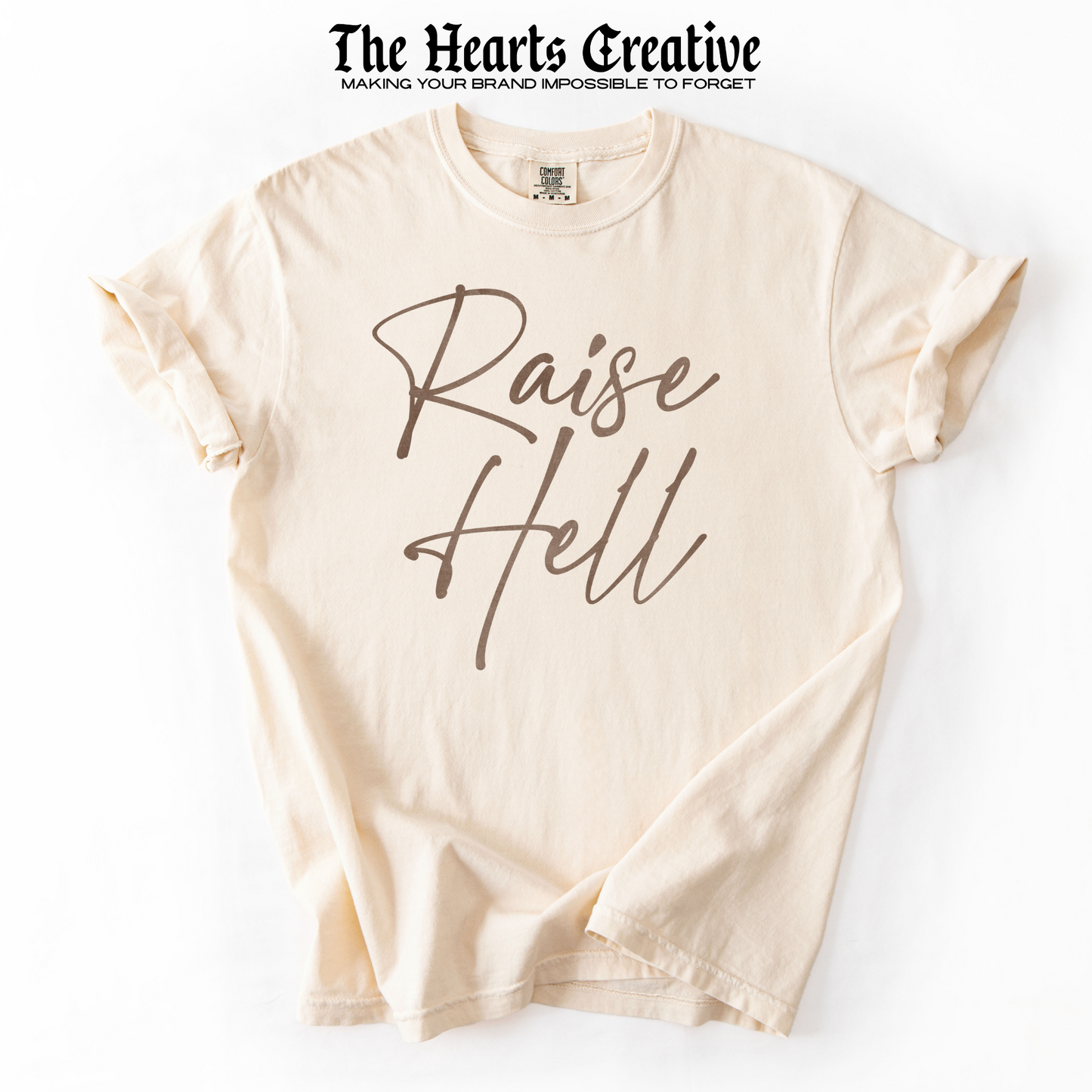 Raise Hell – Shirt Design Download (Brown, Cream & Turquoise Versions)