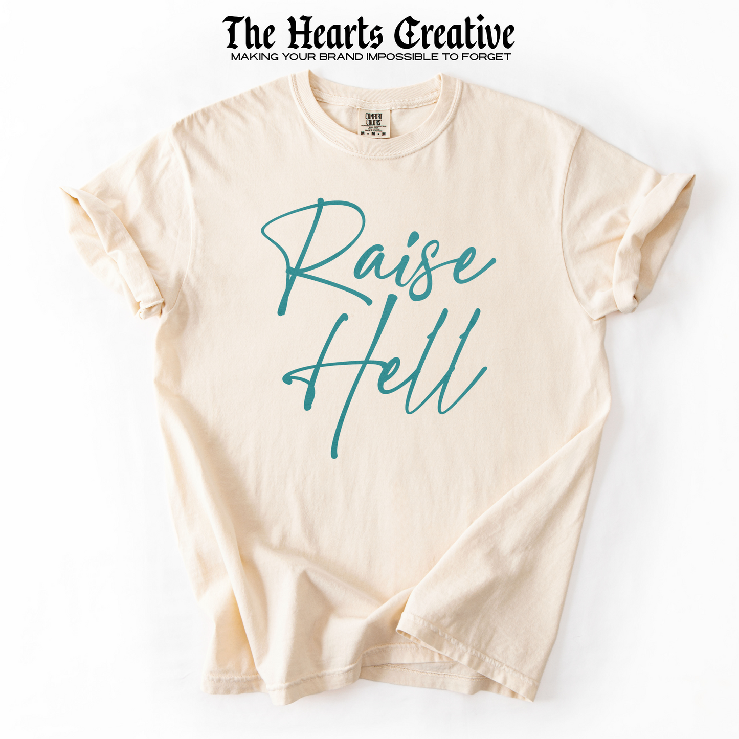 Raise Hell – Shirt Design Download (Brown, Cream & Turquoise Versions)