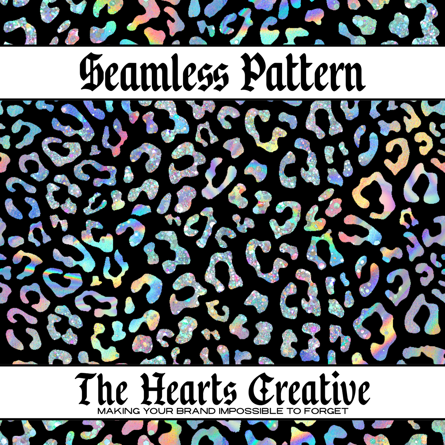 Leopard seamless patterns for fabric printing and handmade products by The Hearts Creative