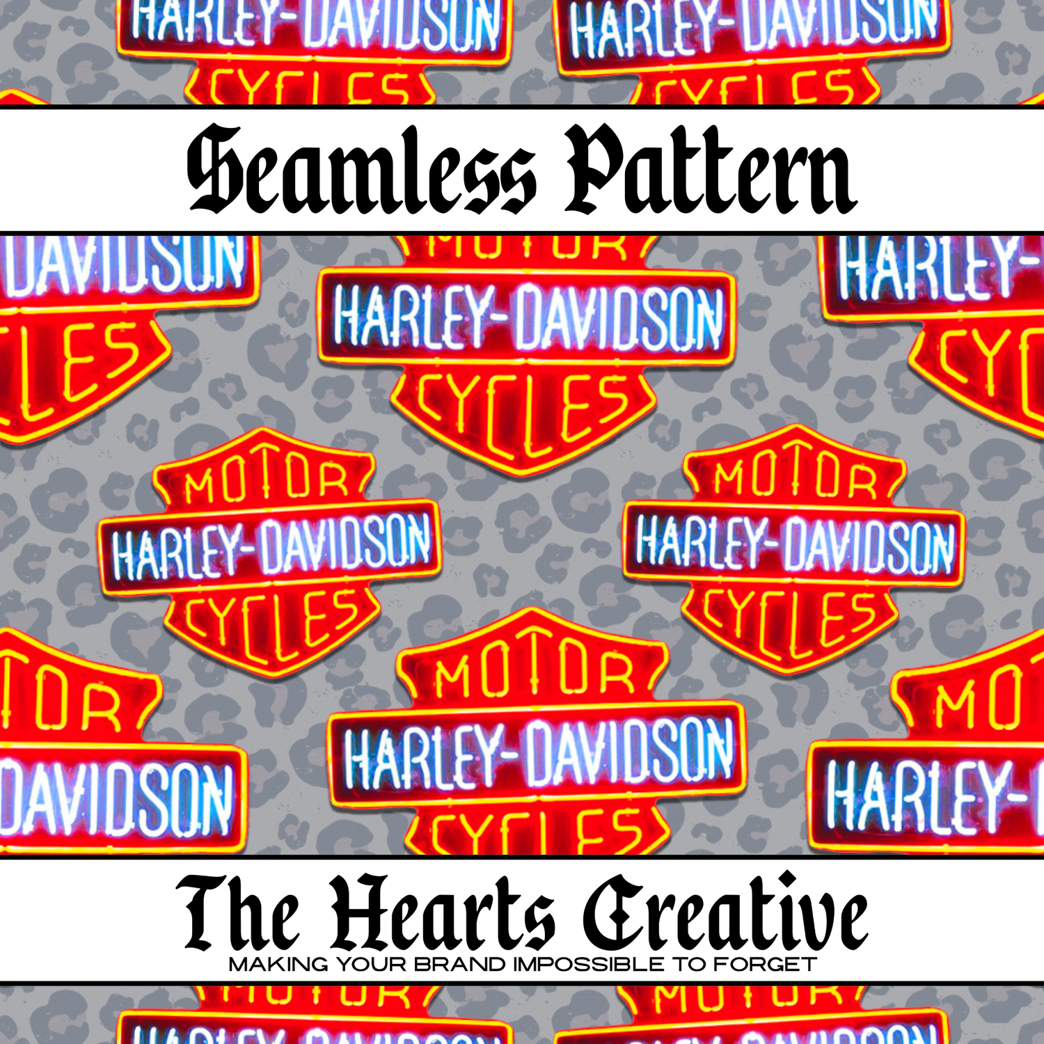 Trendy seamless patterns for fabric, bows, and small business product design by The Hearts Creative