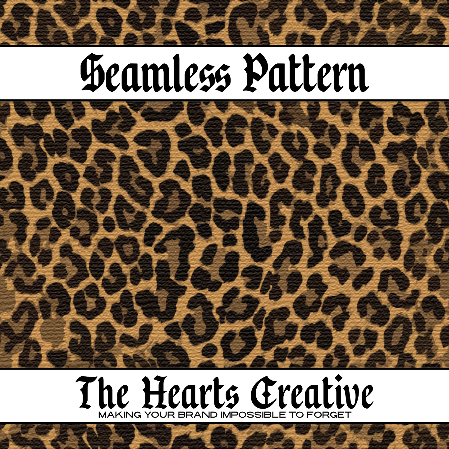 Burlap Leopard Seamless Pattern