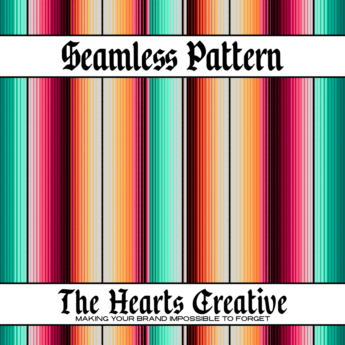 Sunset Serape Seamless Pattern