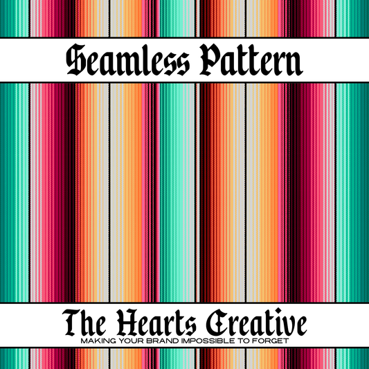 Sunset Serape Seamless Pattern