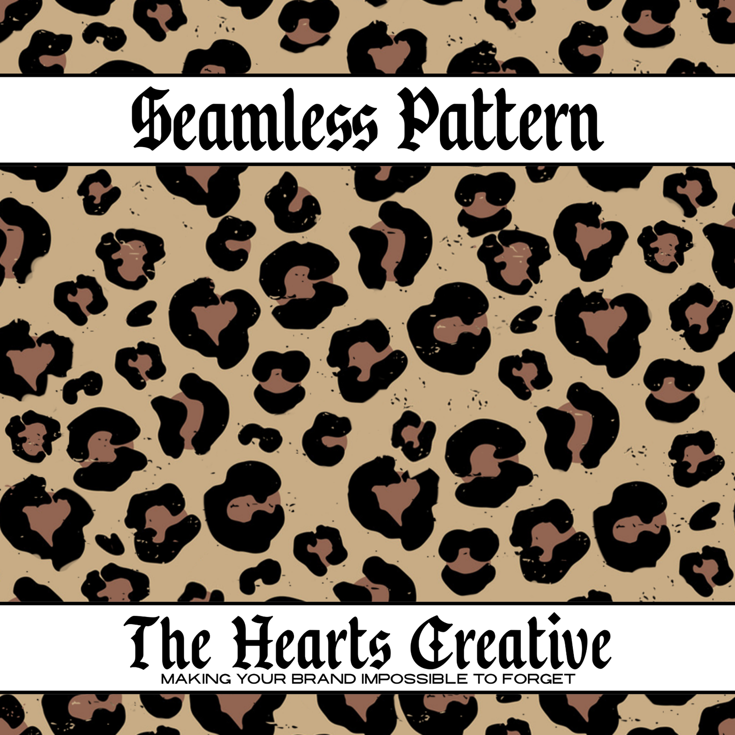 Leopard Spots Brown Seamless Pattern