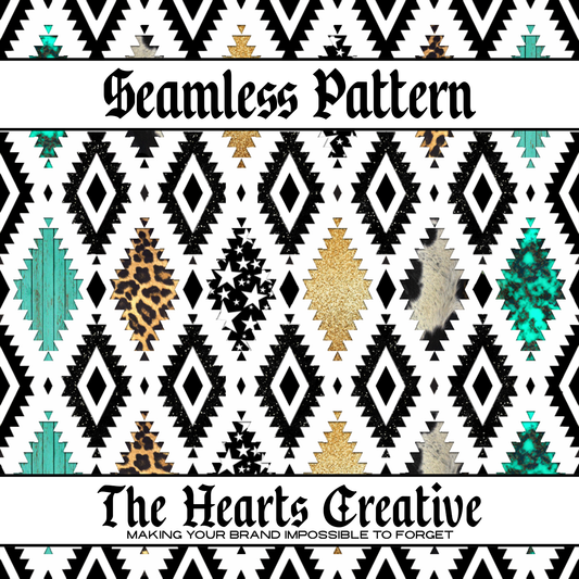 Funky Aztec Seamless Pattern