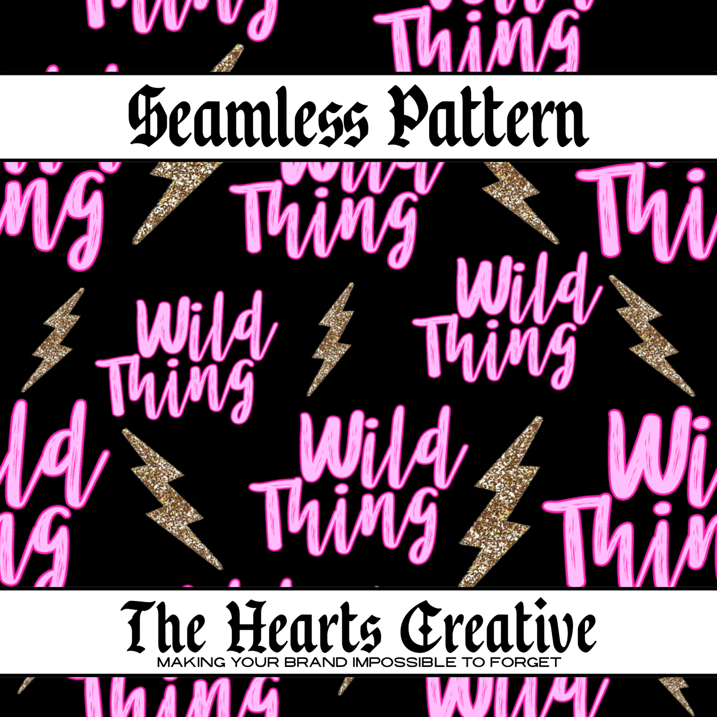 Wild Thing Lightning Bolt Seamless Pattern