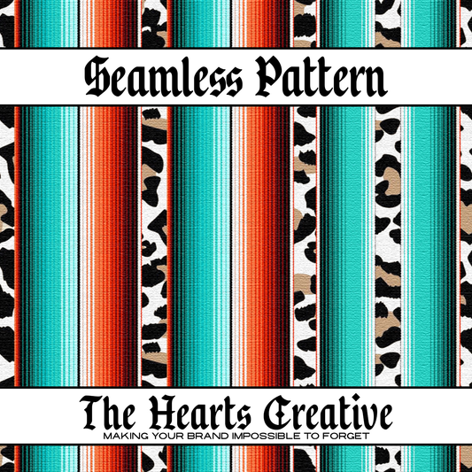 Leopard Serape Seamless Pattern