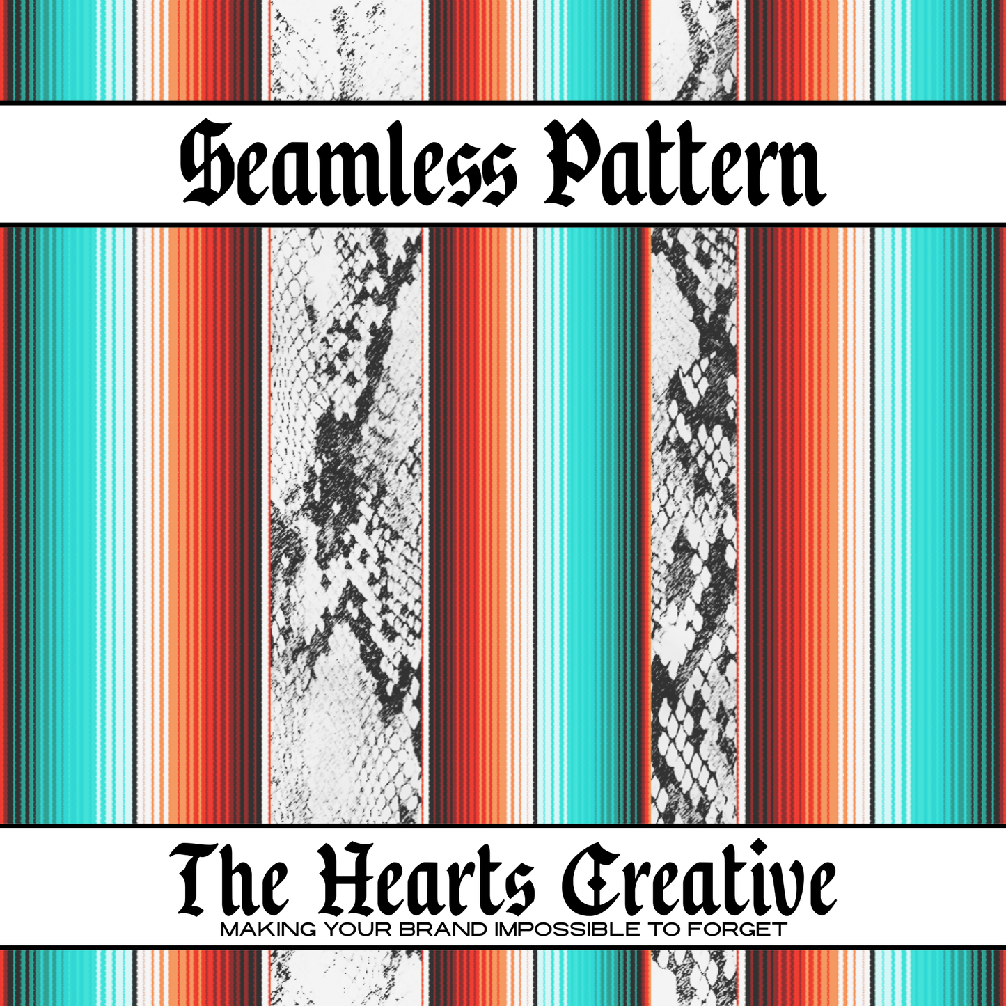 Snakeskin Serape Seamless Pattern