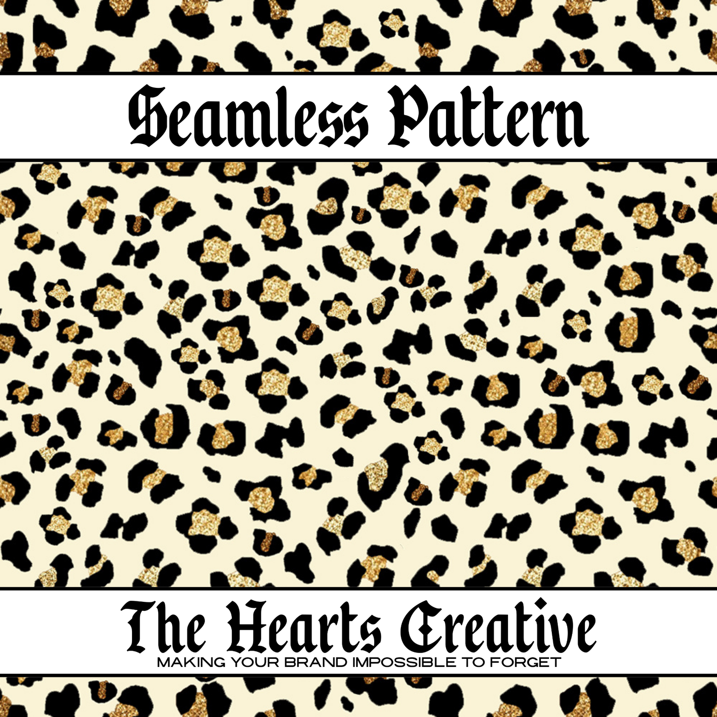 Light Gold Shimmer Leopard Seamless Pattern