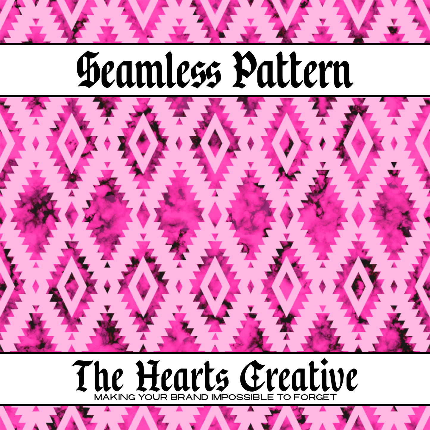 Pink Aztec Stone Seamless Pattern