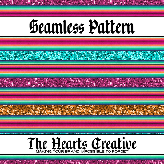 Glitter Serape Seamless Pattern