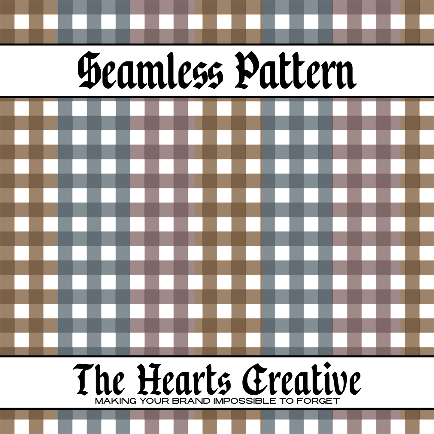 Muted Ombre Plaid Seamless Pattern