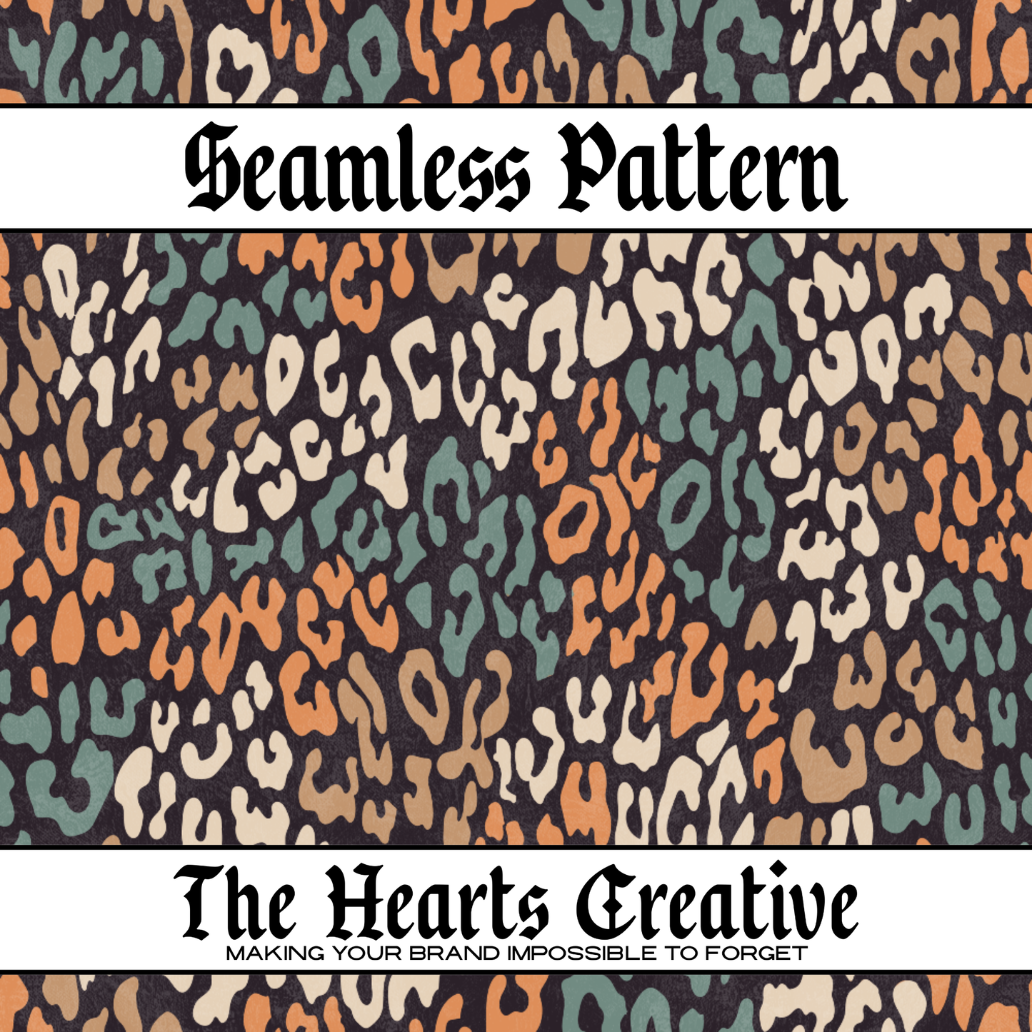 Neutral Leopard Mix Seamless Pattern