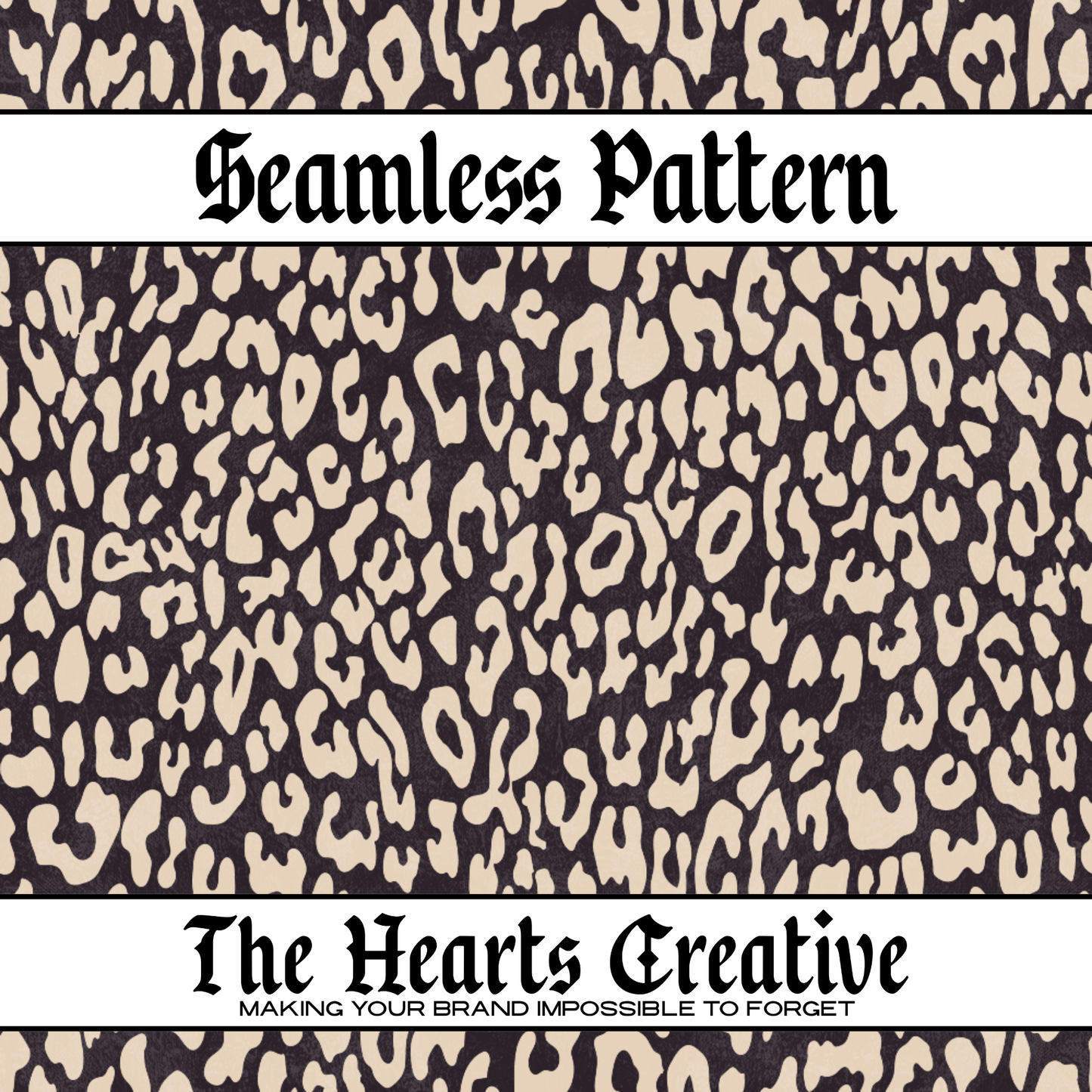 Gray & Cream Leopard Seamless Pattern