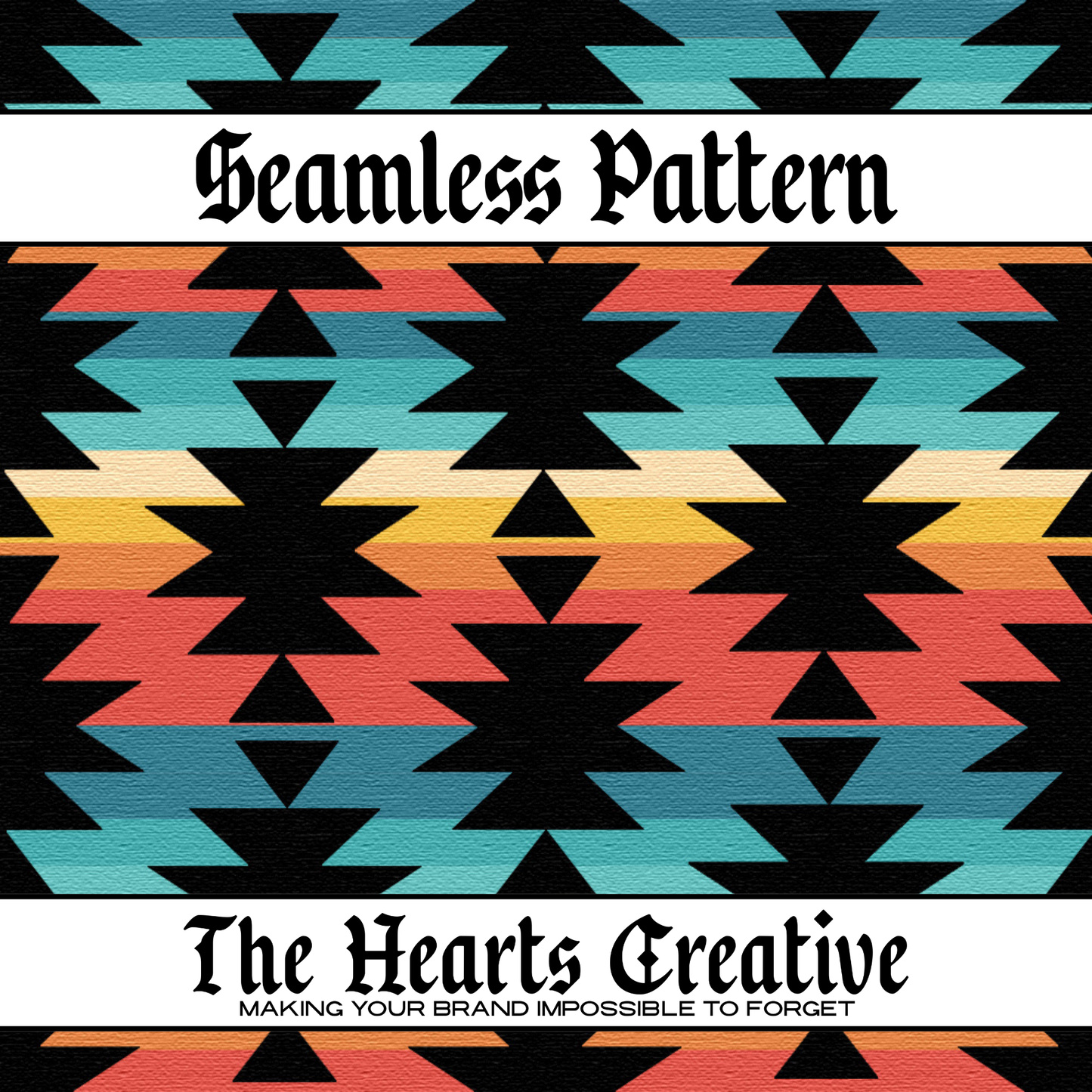 Southwest Stripe Aztec Seamless Pattern