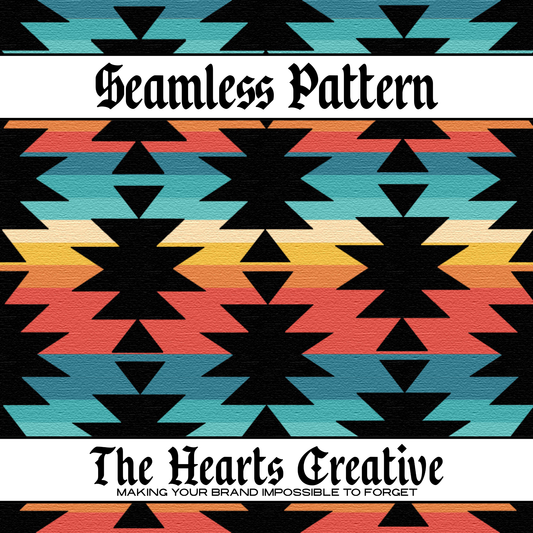 Southwest Stripe Aztec Seamless Pattern