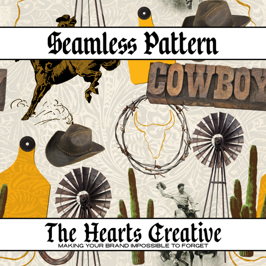 The Cowboy Mix Seamless Pattern