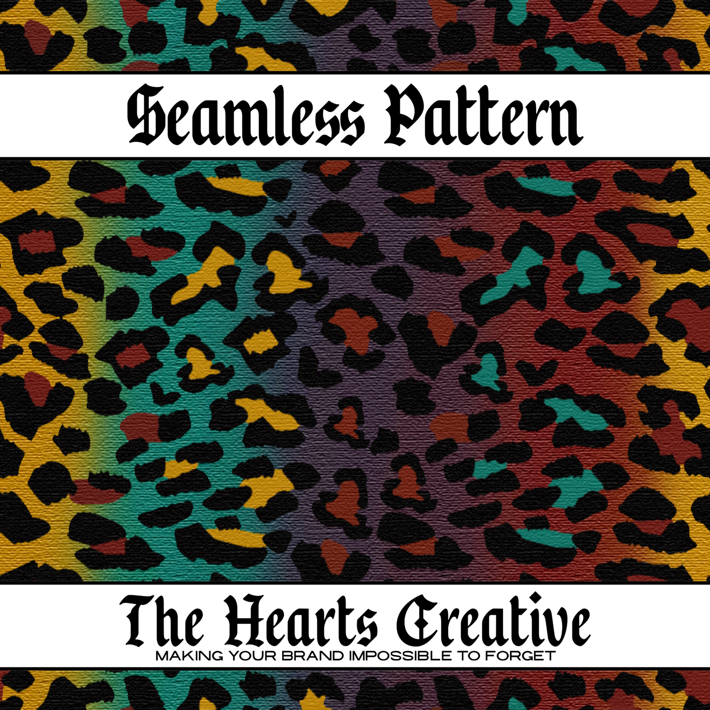 Ombre Leopard Seamless Pattern