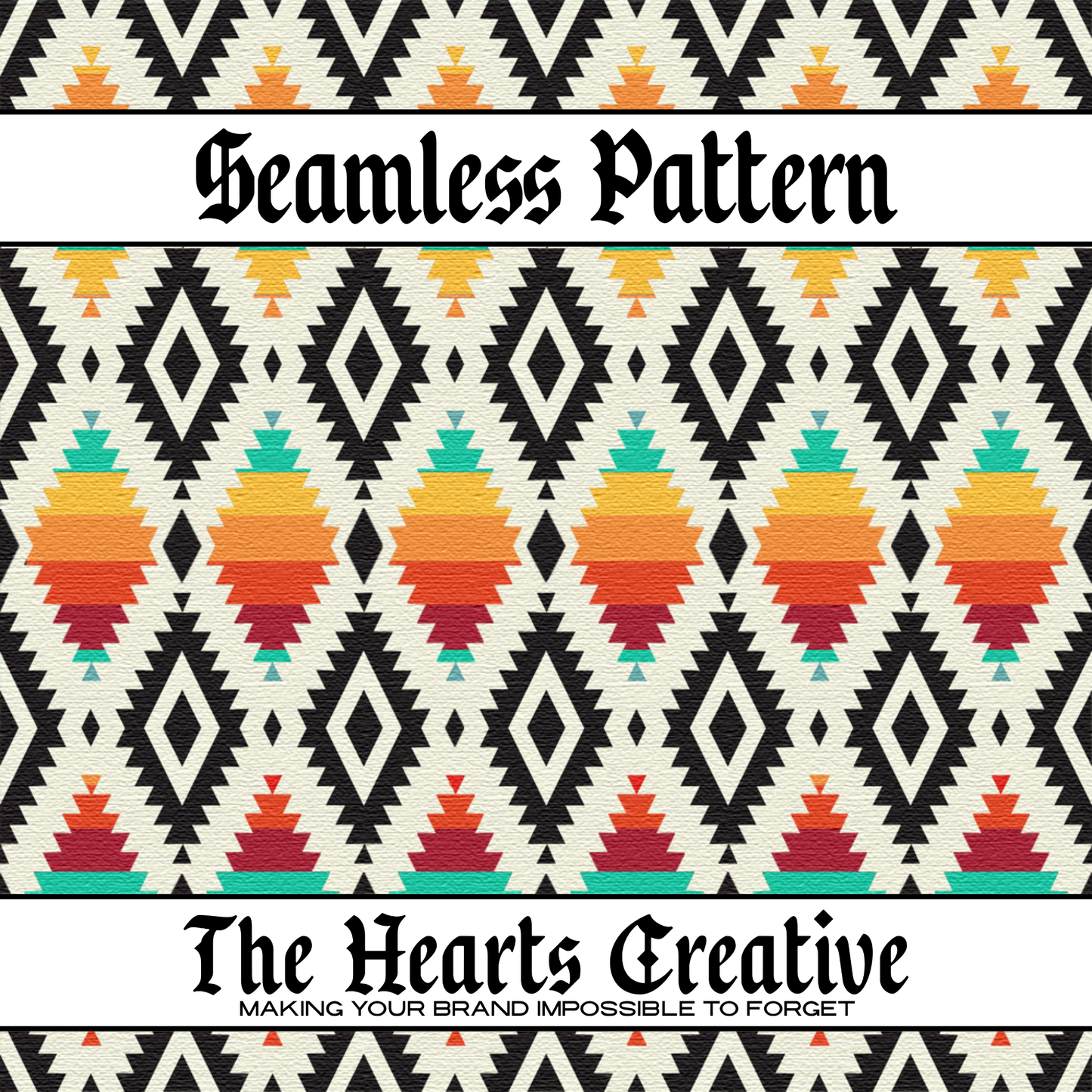 Southwest Stripe Aztec Seamless Pattern