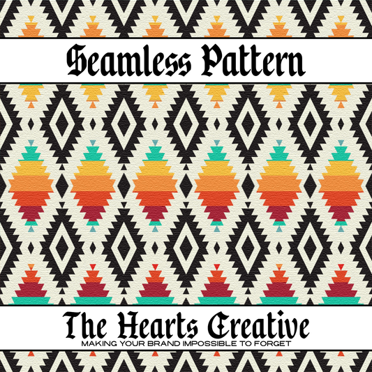 Southwest Stripe Aztec Seamless Pattern