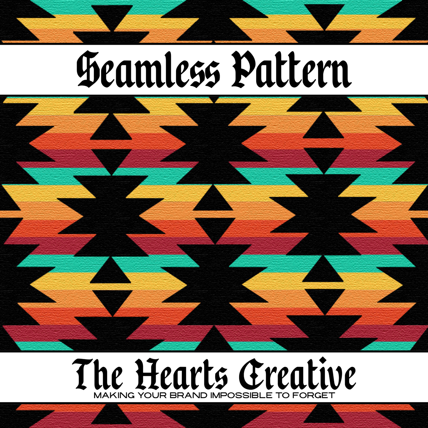 Retro Stripe Aztec Seamless Pattern