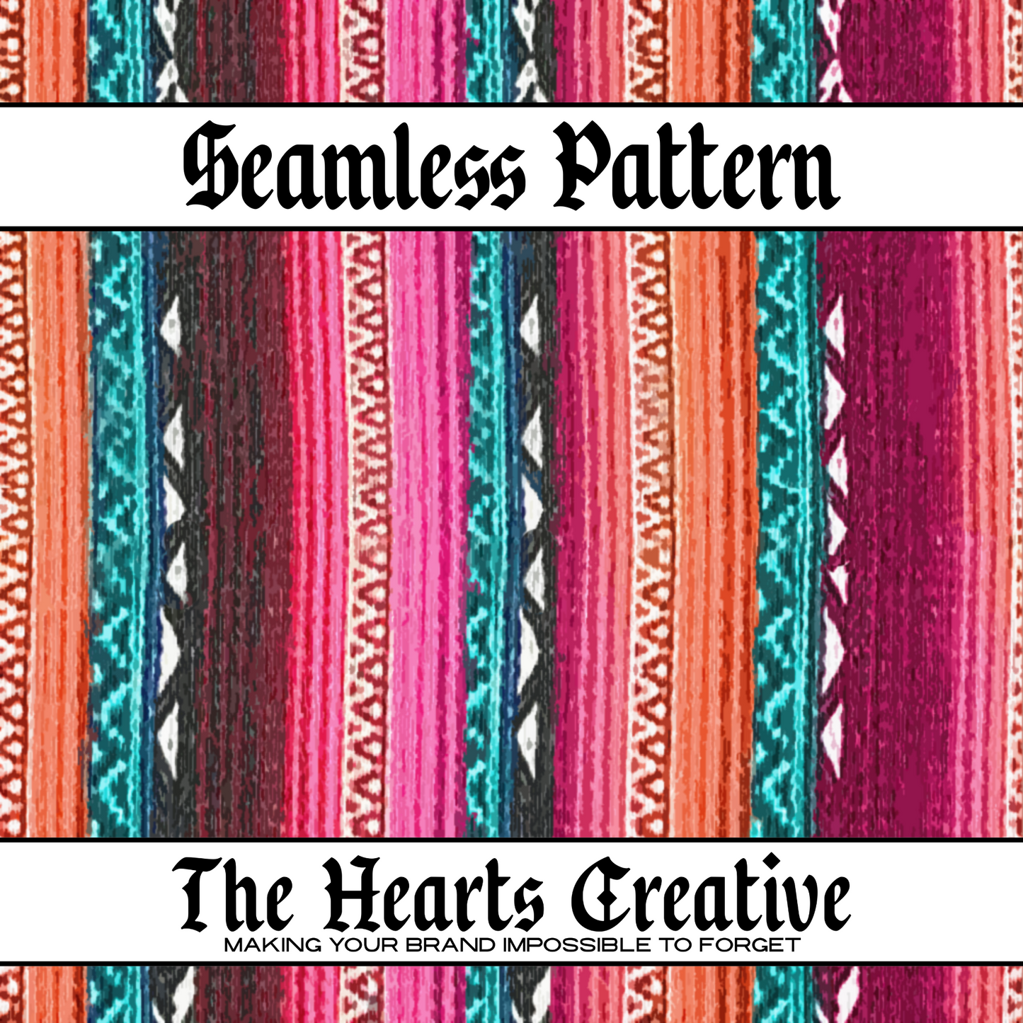 Textured Serape Seamless Pattern