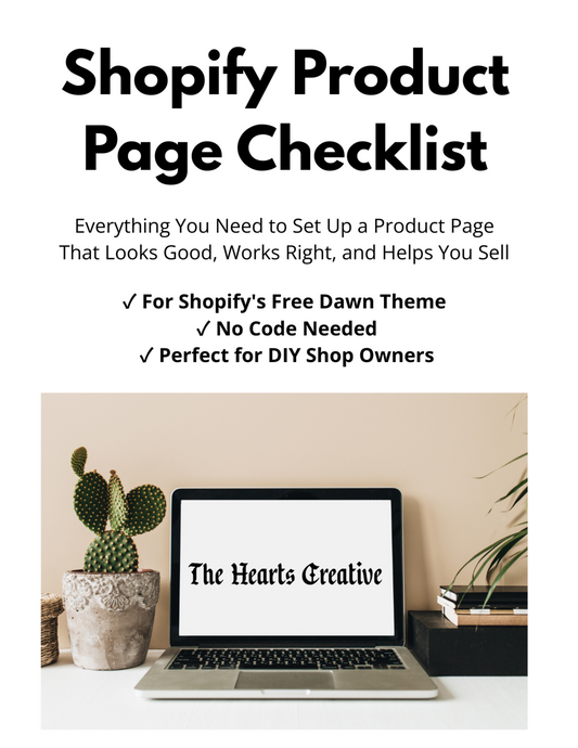 Shopify Product Page Checklist PDF Download for Dawn Theme