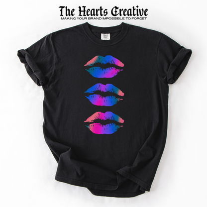 Colorful Lips – Shirt Design Download (Gradient Print)