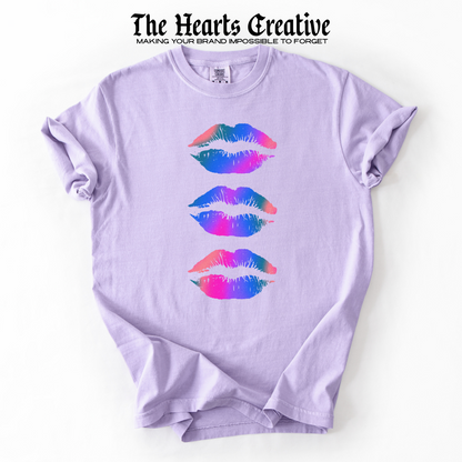 Colorful Lips – Shirt Design Download (Gradient Print)